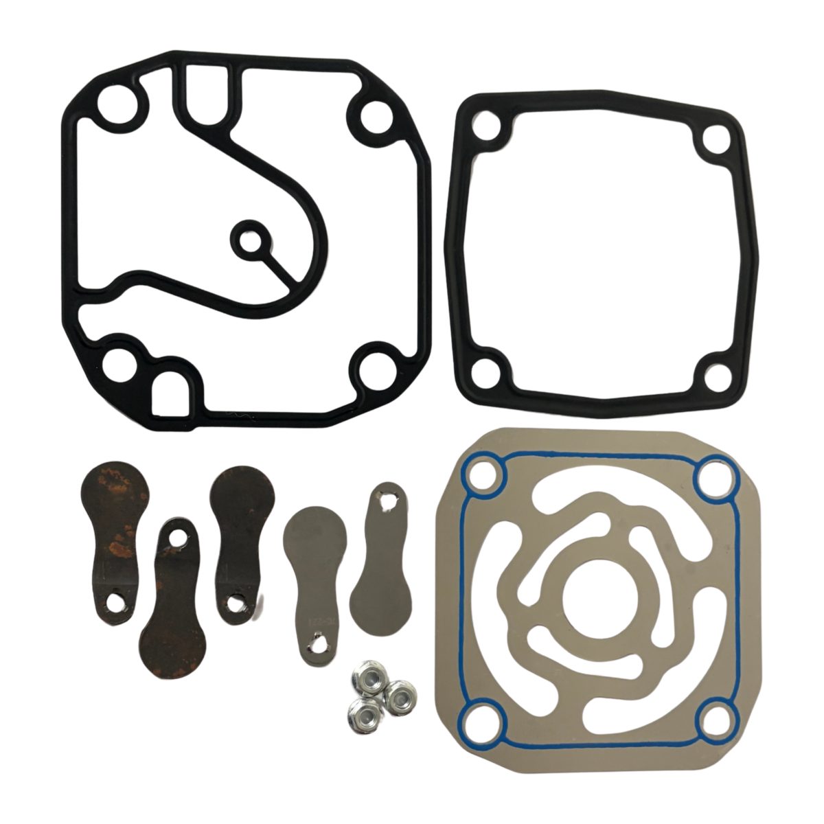 Kit reparación placa culatín compresor 3 chauchas Actros MP1/MP2 Trucktec para Mercedes-Benz